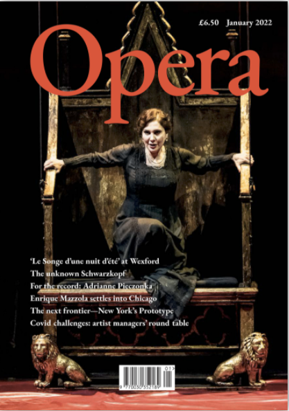 Opera January 2022 cover